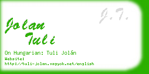 jolan tuli business card